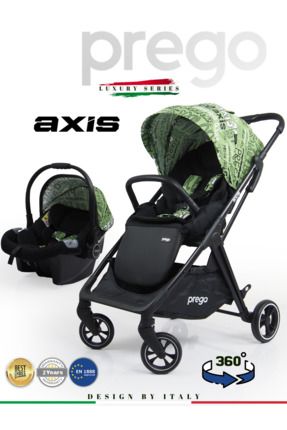 Axis 360 Derece Dönebilen Oturma Üniteli Çift Yönlü Bebek Arabası