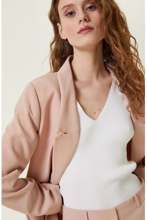Blazer nude femme 2025