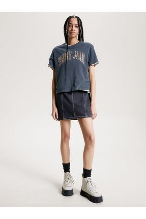 Tommy Hilfiger TOMMY JEANS KADIN CLS LEO KISA KOLLU T SHIRT Fiyat