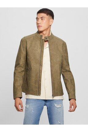 Guess suede clearance jacket mens