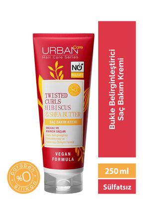 Hibiscus&shea Butter Kıvırcık Ve Dalgalı Saçlara Özel Saç Kremi-sülfatsız-250ml-vegan