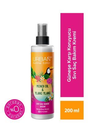 Summer-Monoi Yağı&Ylang Ylang Güneş Koruyucu Sıvı Saç Bakım Kremi-Vegan-200ML
