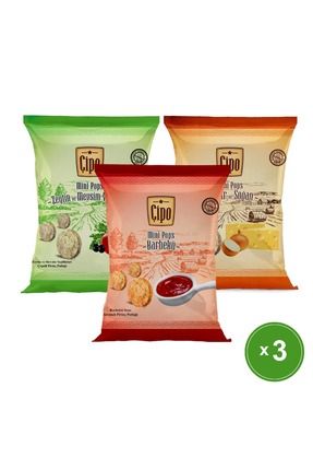 Çipo Mix Paket (3 Adet) Glutensiz Sağlıklı Atıştırmalık