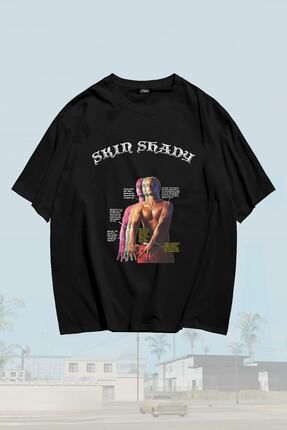 Grove Fashion Eminem Skin Shady Tattoos Bask l Unisex Oversize T shirt Fiyat Yorumlar Trendyol