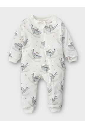 Bebek Pijama Tulum Balık Baskılı