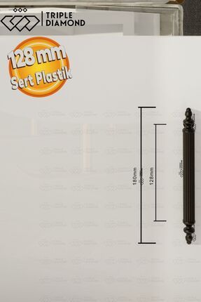128 mm Mat Siyah Çekmece Kulpları Dolap Mobilya Kulp Sert Polimer Kulpu 1 Adet ( 12.8 cm ) = 128mm