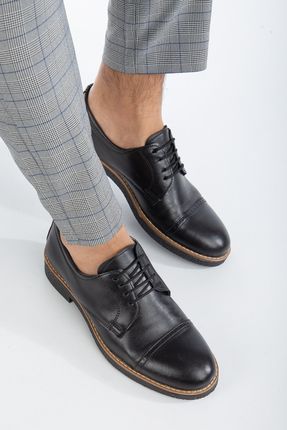 Erkek Siyah Günlük Ortopedik Taban Garantili Casual Rahat Klasik Ayakkabı