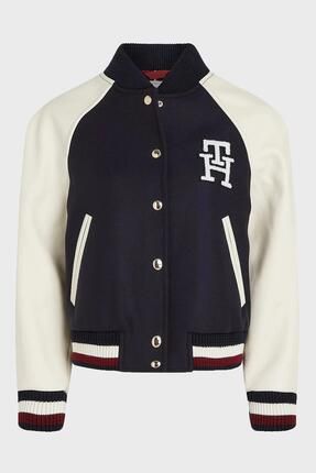 Tommy hilfiger leather bomber jacket sales