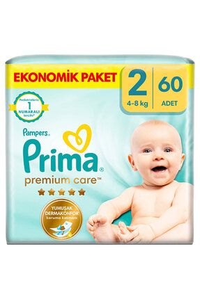Pampers Bebek Bezi Premium Care 2 Numara 60 Adet Ekonomik Paket