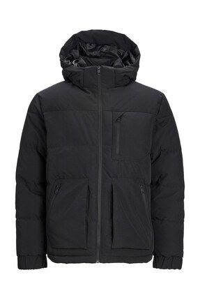 Jack Jones Jack Jones Kapu onlu Dark Black Erkek Su tici Mont 12214648