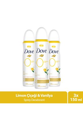 Deodorant Limon Çiçeği & Vanilya 150ml x3