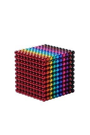 6 Farklı Karışık Altı Renkli Sihirli Manyetik Toplar Neodyum Mıknatıs Bilye 216 Adet 5 mm