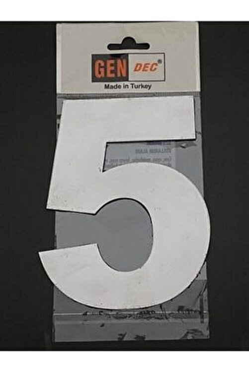 hirdavat kapi numarasi 14 5 cm no 5 krom metal kendinden yapiskanli numara fiyati yorumlari trendyol