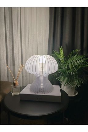 Minimalist Mantar Lamba - Modern Akrilik Masa Aydınlatması - Dekoratif Tasarım