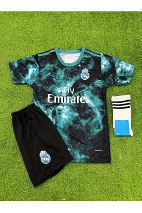 Ronaldo Realmadrid Galaxy Çocuk Futbol Forması 3'lü Set Forma Şort Çorap