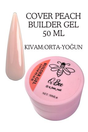 50ml Protez Tırnak Jeli Builder Gel Cover Peach