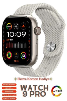 Smart Watch 9 Pro Akıllı Saat 2.02 Inc Super Amoled Ekran 45 Mm I?os Android Uyumlu