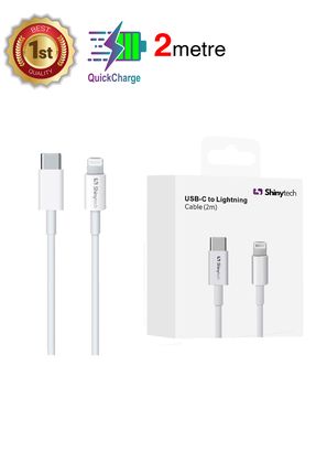 Apple iPhone Uyumlu Şarj Kablosu USB-C to Lighting (2m) Beyaz
