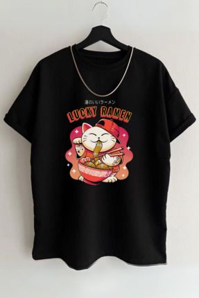 AEM Oversize Neko Ramen Japanese Unisex T shirt Ramen Tshirt Fiyat Yorumlar Trendyol