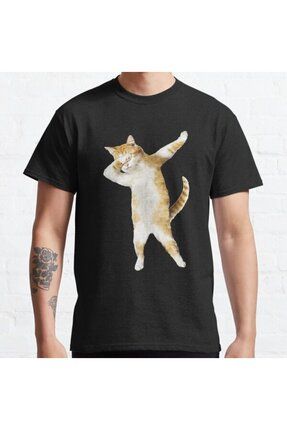 ZOKAWEAR Bol Kal p Unisex Dabbing Cat Kitten Funny Dab Tee Cool Dance Kitty Tasar m Bask l Tshirt Fiyat Yorumlar Trendyol
