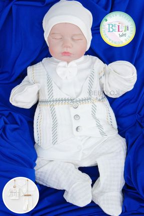 Luka Erkek Bebek Hastane Çıkışı 5'li Set ( yenidoğan kıyafeti )