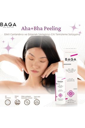 Aha+Bha Peeling Etkili Canlandırıcı ve Gözenek Sıkılaştırıcı Cilt Temizleme Solüsyonu 200 Ml
