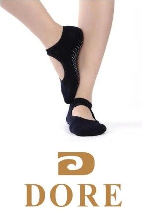 2 li paket Üstü Açık Kaydırmaz Taban Silikonlu Kısa Yoga Ve Pilates Çorabı