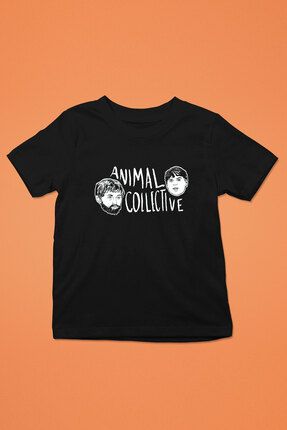 Animal Collective Siyah Unisex Çocuk Tişört T-Shirt