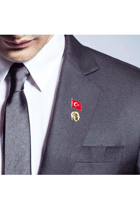 Atatürk Büstü - Bayrak Yaka Rozeti Hd975