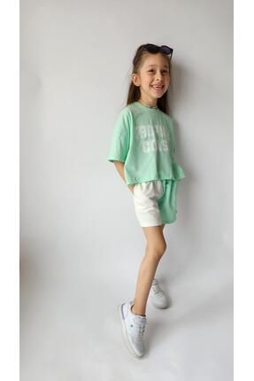 Kız Çocuk Yazlık Yeni Sezon Şort T-shirt Takım