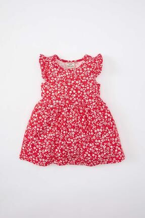 Kız Bebek Desenli Kolsuz Elbise A0136A524SM