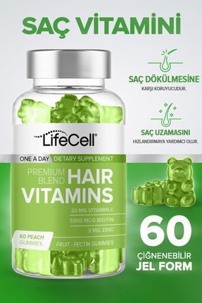 Hair Vitamins Vitamin C Biotin Zinc - Saç Vitamini - Takviye Edici Gıda
