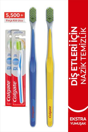 Ultra Soft Diş Etleri için Nazik Temizlik Yumuşak Diş Fırçası x 2 Adet