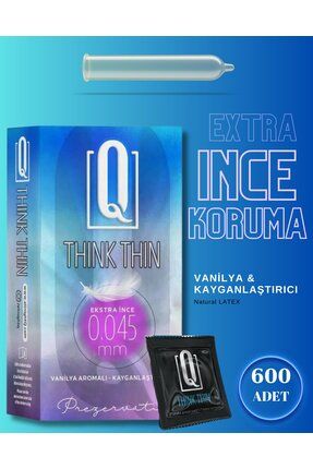 Extra İnce ve Vanilya Oromalı 600 Adet Prezervatif Kayganlaştırıcılı Condom