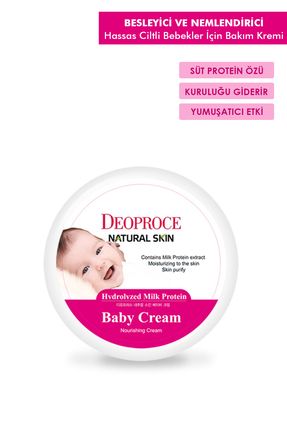 Süt Proteinli Besleyici Ve Nemlendirici Bebek Kremi 100g Natural Skin Baby Cream