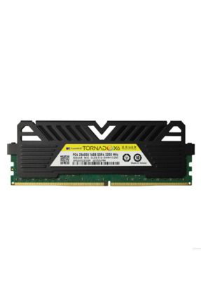 TwinMOS TMMDD416GB3200DKBX6, 16GB, DDR4, 3200MHz, 1.2V, TornadoX6, Desktop Ram (Soğutuculu)