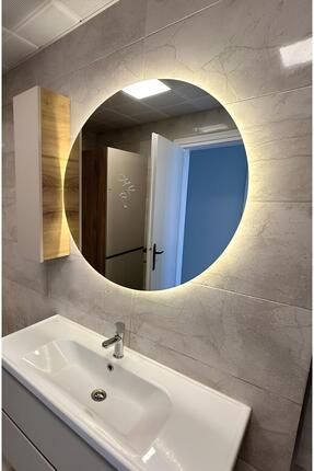 55cm Dokunmatik Tuşlu Led Işıklı Banyo Makyaj Aynası GÜNIŞIĞI