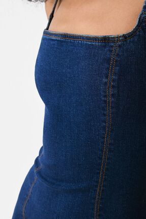 Bershka Uzun ask l denim elbise Fiyat Yorumlar Trendyol