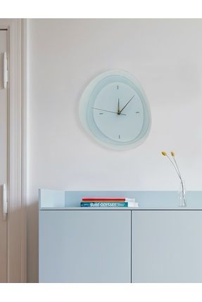Gök Mavi Akrilik Duvar Saati- Modern ve Minimalist Tasarım- İskandinav Şıklığı
