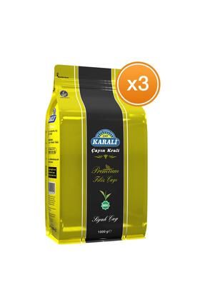 Karali Premium Filiz Çay 1000 gr X 3 Paket 1 Adet Karali Kupa Hediye