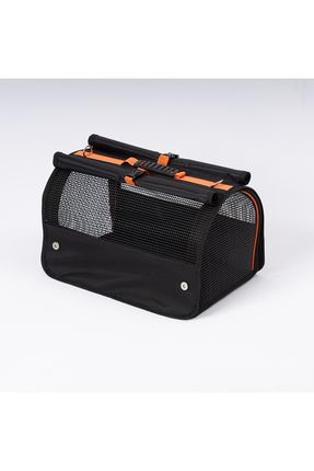 Flybag Plastik Yırtılmaz Fileli Kedi Ve Köpek Taşıma Çantası Seyahat Çantası Siyah 45*25*26cm
