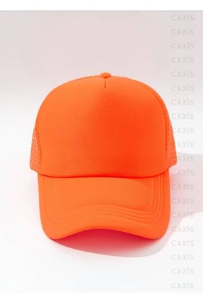 Turuncu Yazlık Fileli Spor Unisex Şapka