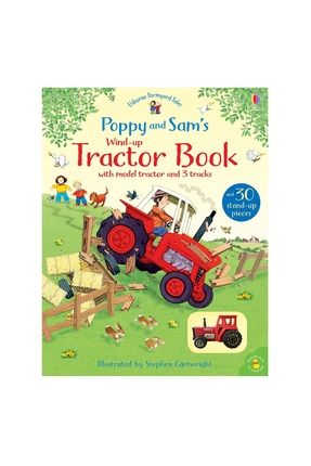 Poppy And Sam's Wind-up Tractor Bookasya Kid Books- Oyuncak Traktörlü Kalın Kitap