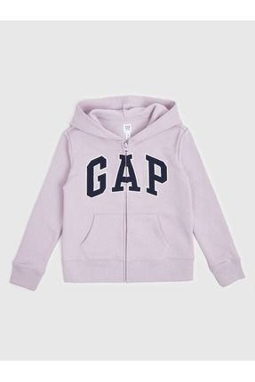 Kız Çocuk Lila Gap Logo Sweatshirt