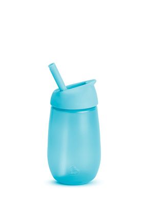 Simple Clean Pipetli Mavi Unisex Bebek Alıştırma Bardağı 296 ml