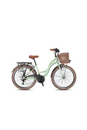 GERONİ SIRIO 26 JANT City Bike - 21 Vites - V.B. - Mint Yeşili-Kahverengi - Shimano-