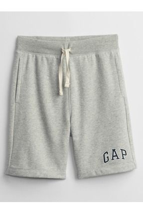 Erkek Çocuk Gri Gap Logo Pull-on Şort