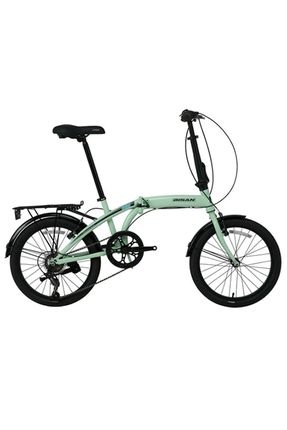 Twın-s Katlanır Bisiklet 28cm V 20 Jant 6 Vites Mint Yeşil Siyah
