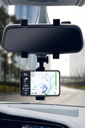 Tüm Araçlara Uygun Oto Dikiz Aynası Telefon Tutucu Araba Içi Navigasyon Tutacağı