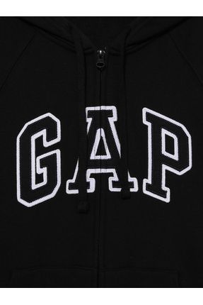 GAP Kad n Siyah Gap Logo Fleece Fermuarl Sweatshirt Fiyat Yorumlar Trendyol